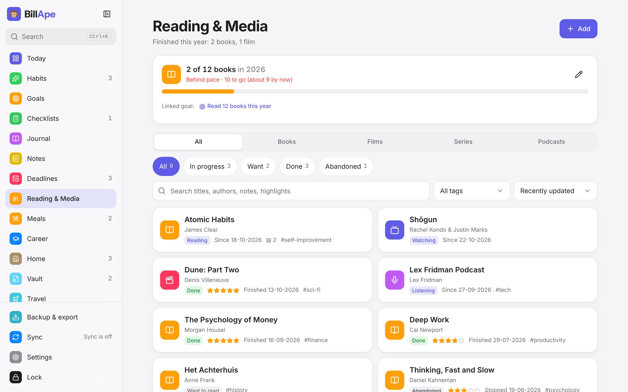 Reading & Media